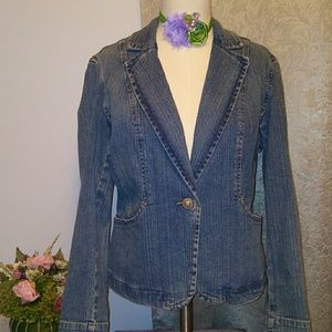 Ladies St. John's Bay Jean Blazer